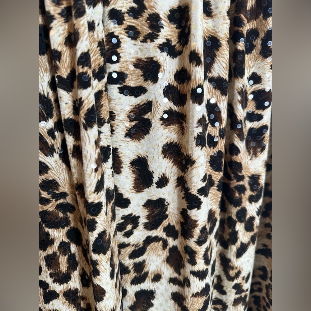 MSK Sequin Animal Print Sleeveless Dress - Picture 4 of 4